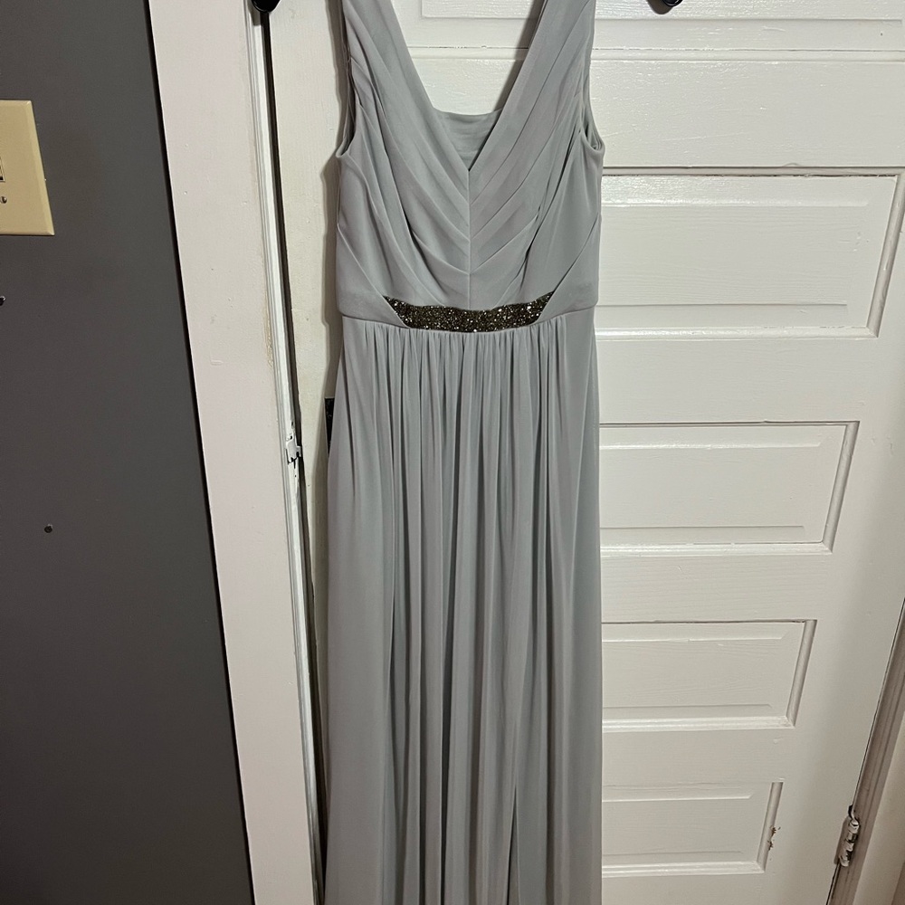 Elegant Gray Evening Dress